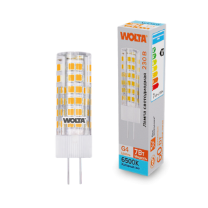 Светодиодная лампа WOLTA WSTD-JC-220V7W6KG4-C 7Вт 6500K G4 WSTD-JC-220V7W6KG4-C