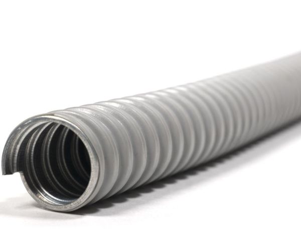 Металлорукав в ПВХ-изоляции Р3-ЦПнг  15  (50м/уп) серый ГОФРОМАТИК (ЗЭТАРУС)