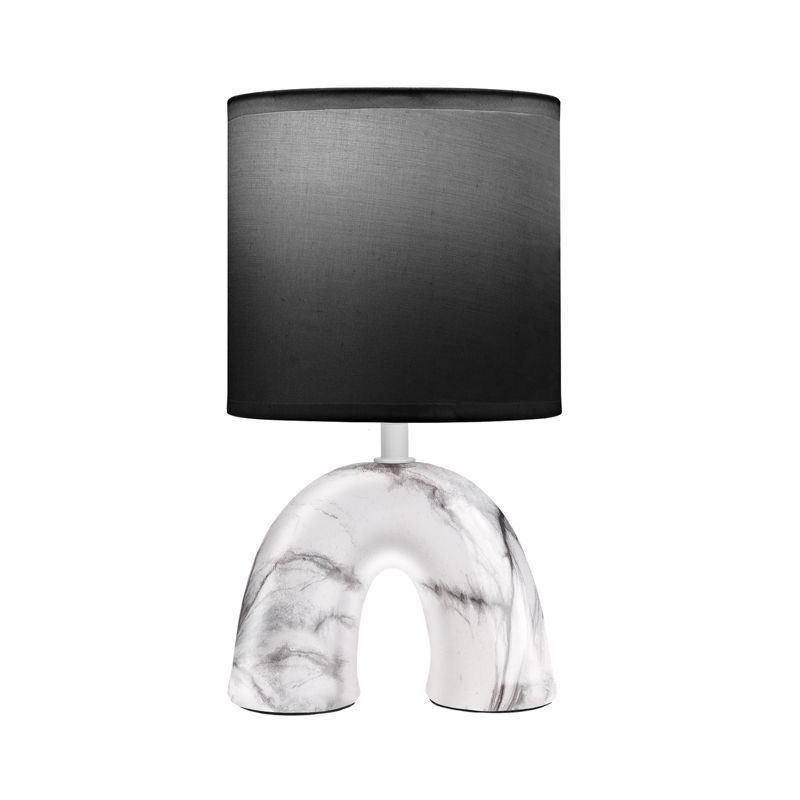 Светильник декоративный настольный Форте, основание дуга под белый мрамор, черный абажур, цоколь Е27, 60Вт REXANT 603-1023