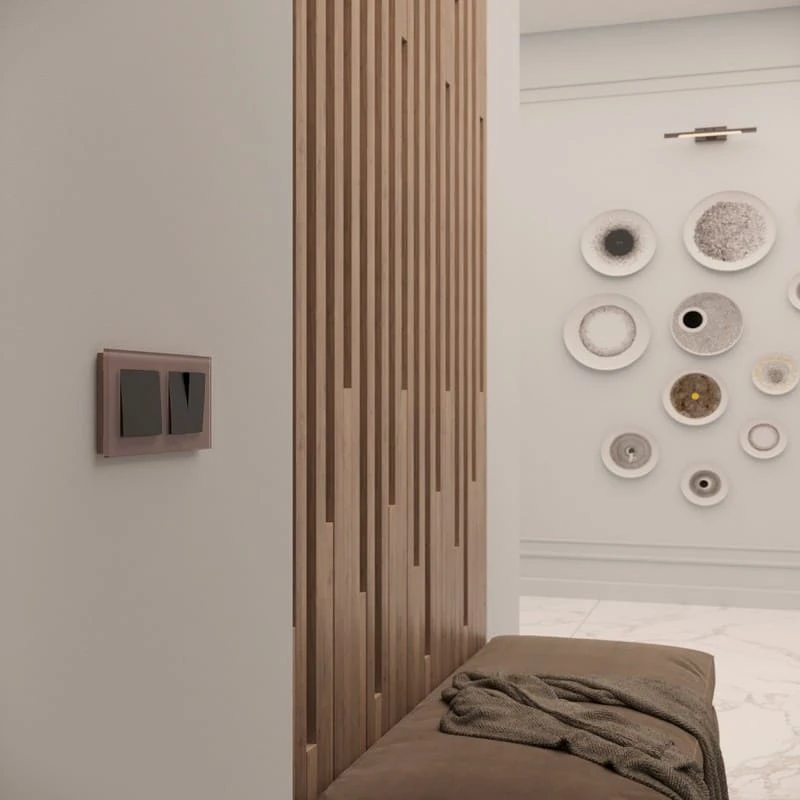 Рамка на 2 поста Favorit (латте, стекло) Werkel - Фото 8