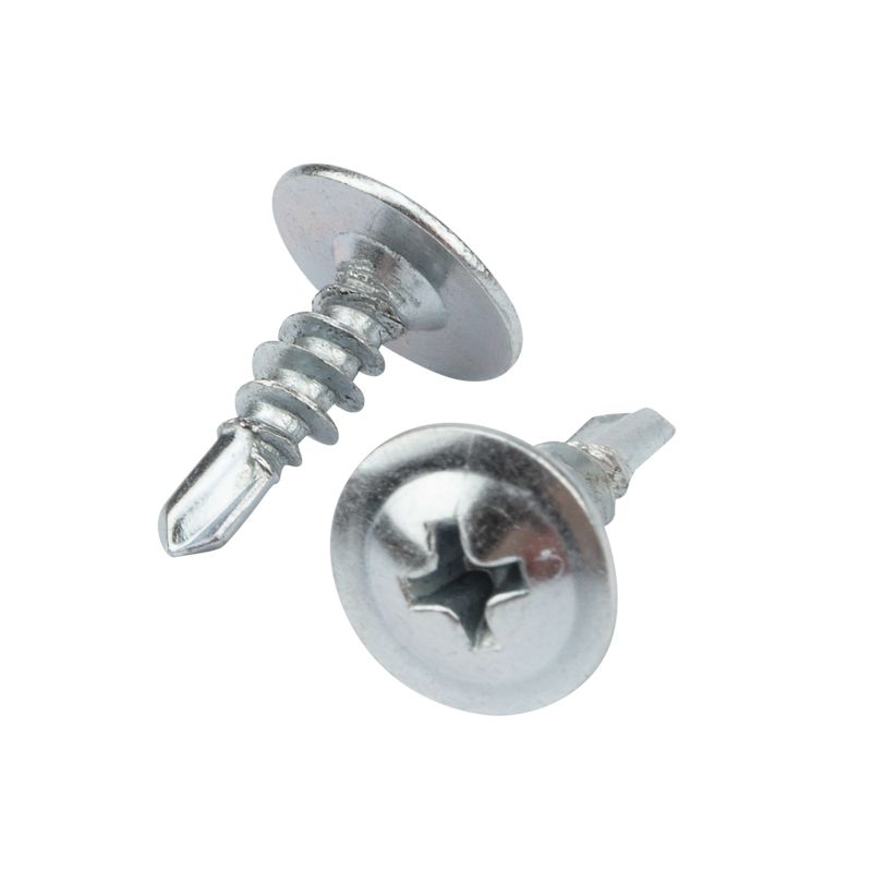 Саморез с прессшайбой KRANZ ПШС сверло 4.2х13, пакет (25шт.) 1182-4213-4