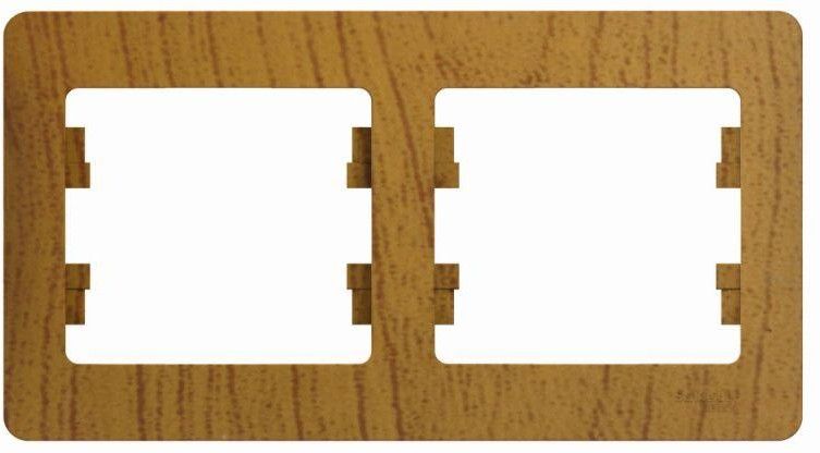 Рамка 2-м Glossa горизонт. дерево дуб SE GSL000502