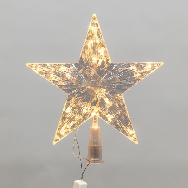Светодиодная фигура на елку Звезда 22см, цвет свечения теплый белый, постоянное свечение, 230В NEON-NIGHT 501-006