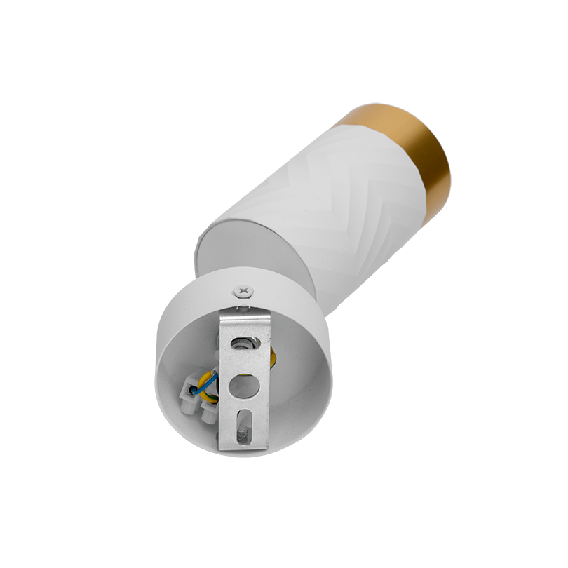 Накладной светильник WOLTA WSL-GU10/S09WG IP20 под лампу GU10 Белый/золото LINEA D60x170 1/50 - Фото 6