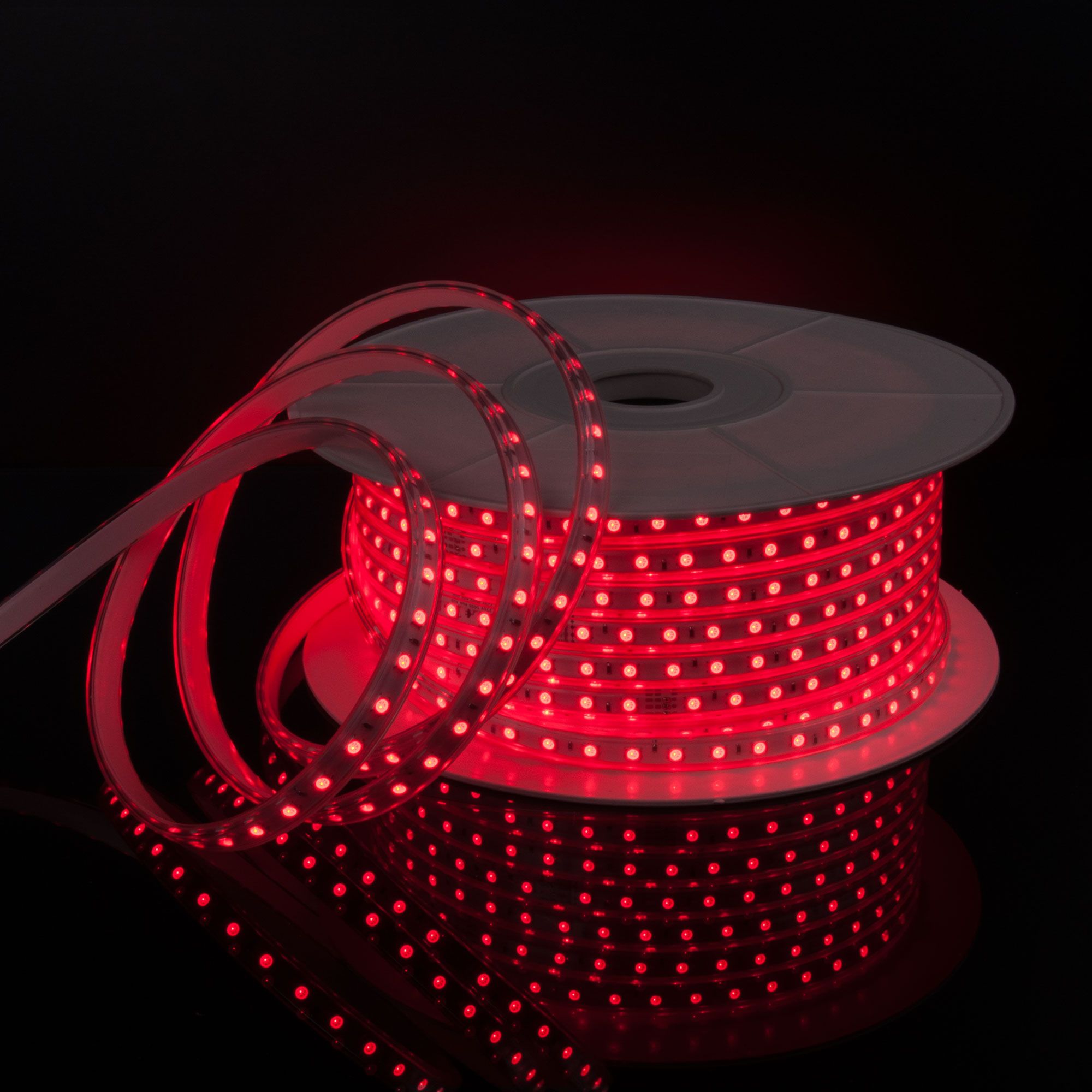 Лента светодиодная 220V 11W 60Led 5050 IP65 мульти, 50 м Elektrostandard - Фото 2