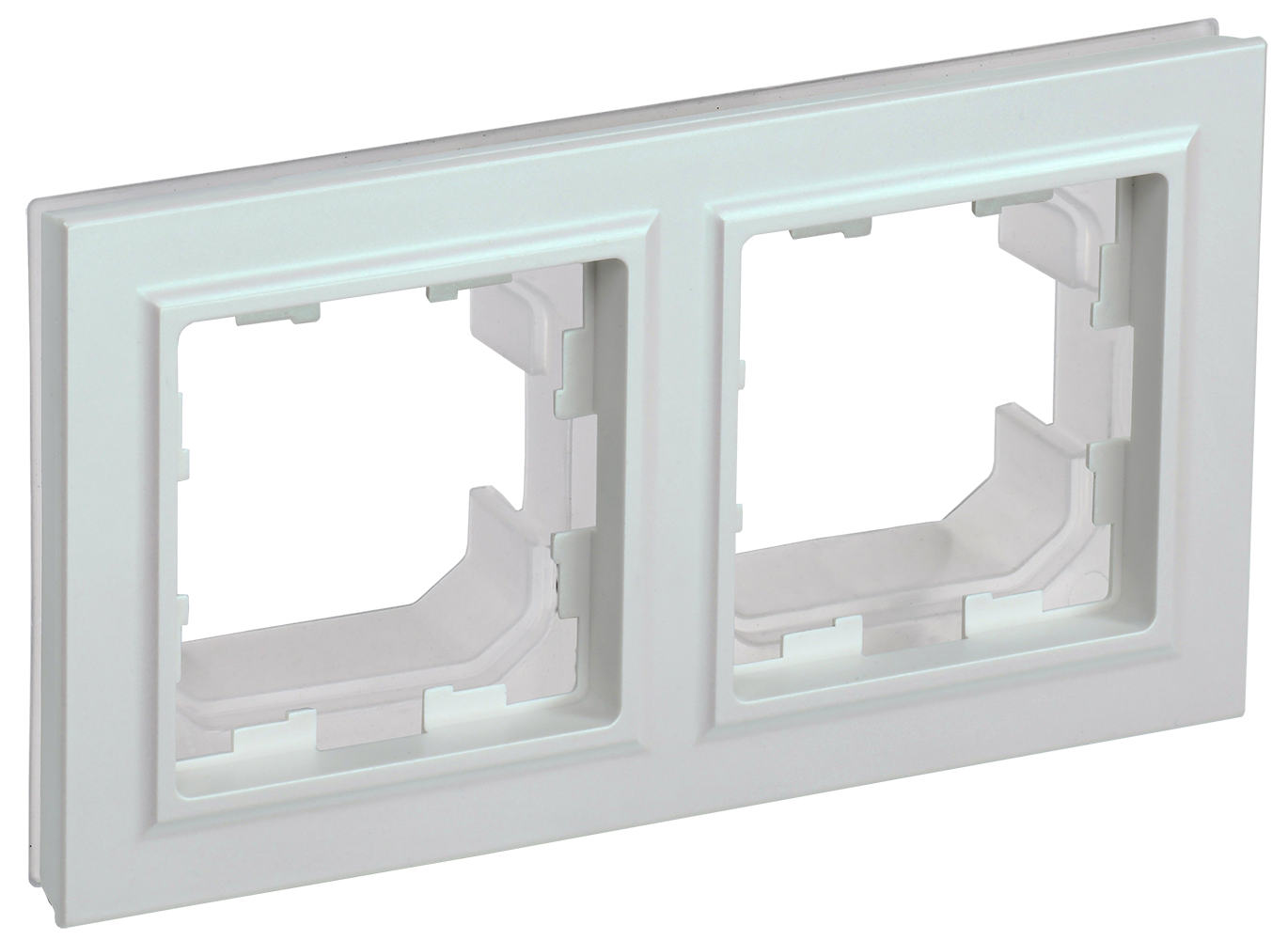 BRITE Рамка 2-местная IP44 РУ-2-БрЖ-44 жемчуг IEK