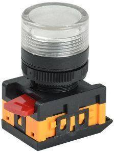 Лампа AL-22TE сигнальная d=22мм прозрачный неон/240В цилиндр IEK BLS30-ALTE-K08