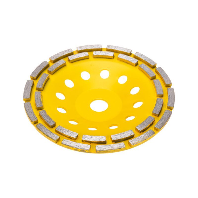 Чашка алмазная шлифовальная, двухрядная, 180х22,2мм KRANZ KR-90-0253