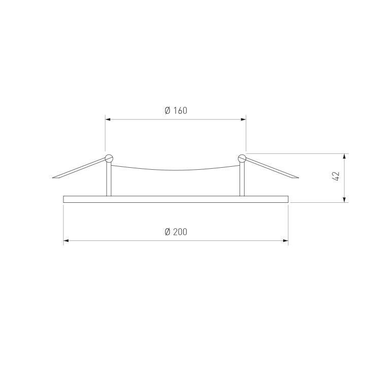 Встраиваемый светодиодный светильник DLKR200 18W 4200K белый Elektrostandard - Фото 3