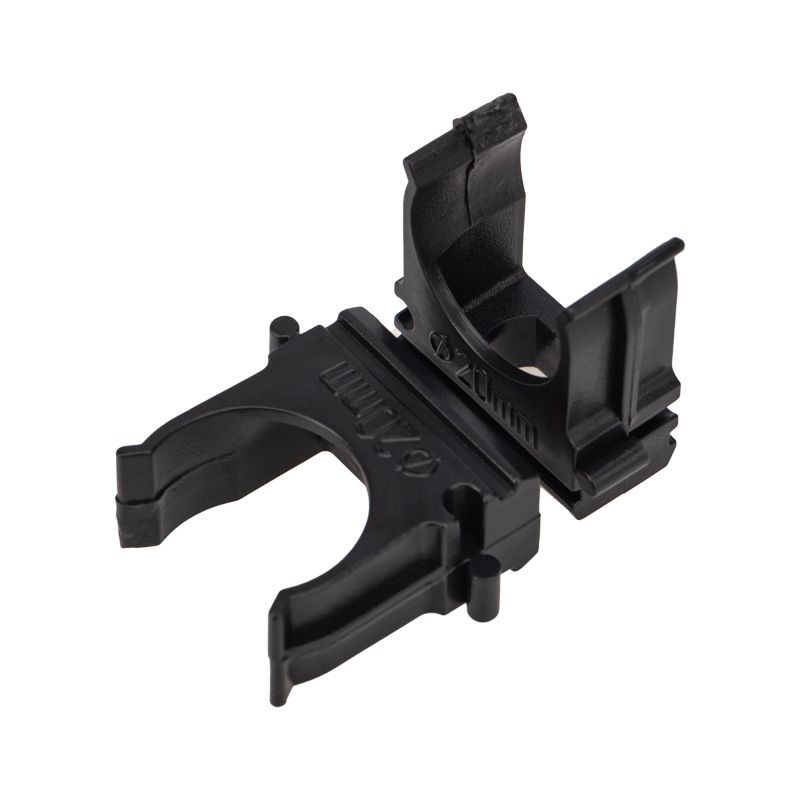 Крепеж-клипса для трубы ø20мм черная (10 шт/уп) REXANT 28-0120-5