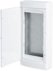 Щит слаботочный навесной "Unix" прозрачная дверь 4 габарит 653x287x112 IP40 ux-4m-n