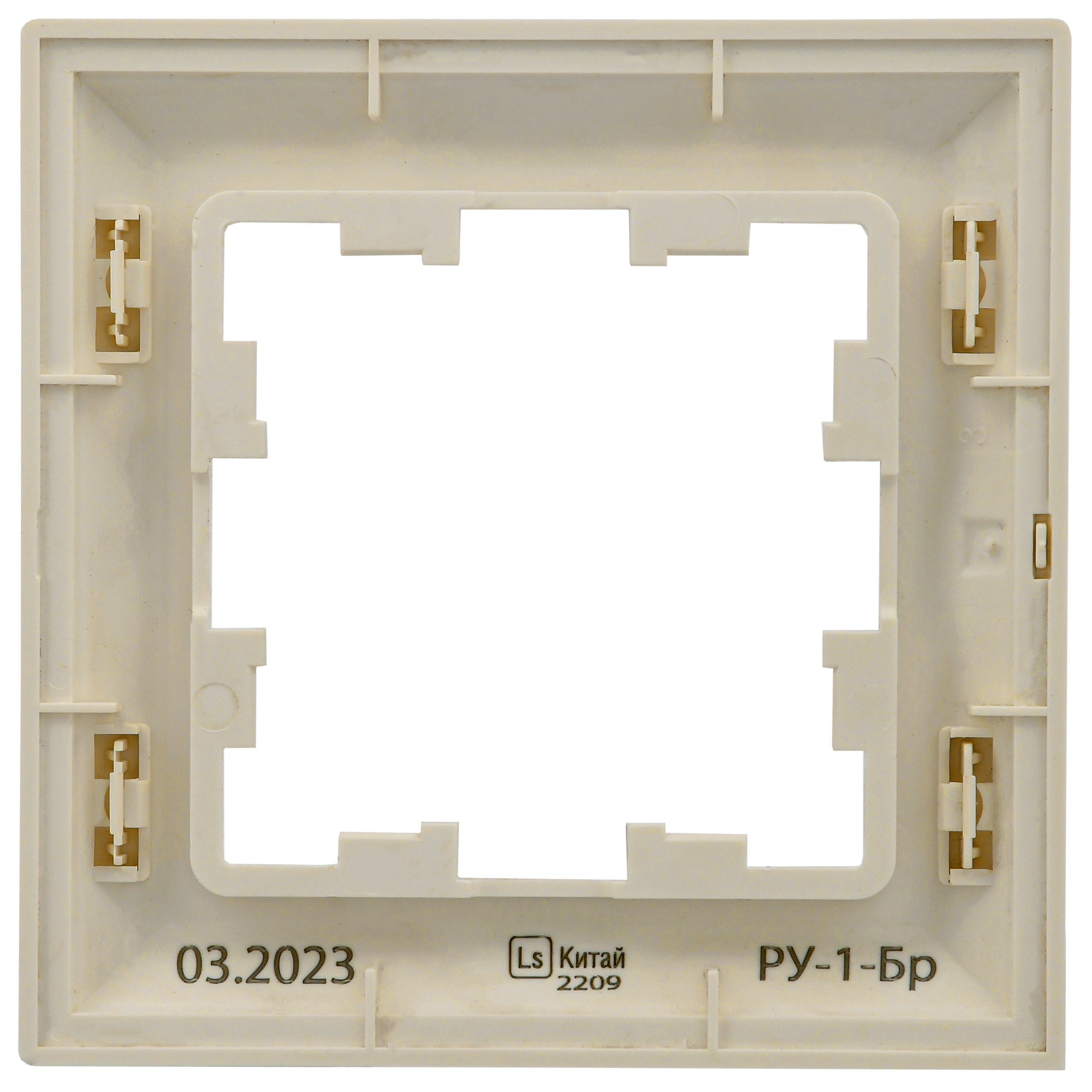 BRITE Рамка 1-местная РУ-1-Бр бежевый/жемчужный IEK - Фото 6