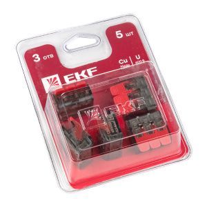 Клемма СМК 221-413 блистер (5шт.) EKF plc-smk-221-413b