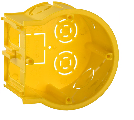 Коробка установочная СЗ сборная для твердых стен D=68х45мм (оконечная) GENERICA UKT10-068-045-000-K1-N-UO