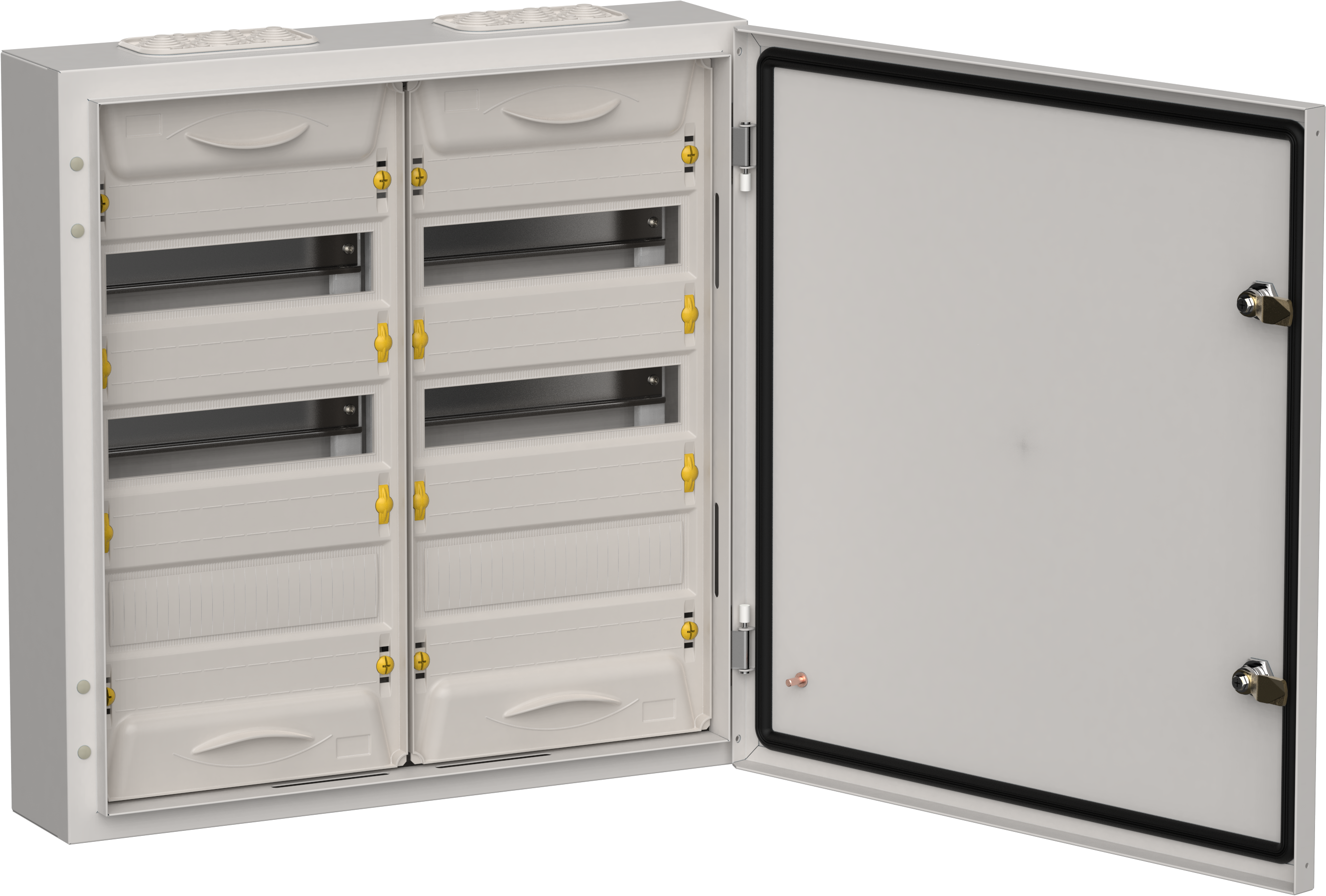 TITAN 5 Корпус металлический ЩРн-72 (2х36) 585х570х140мм IP54 серый (одна дверь) IEK