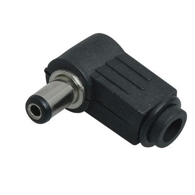 Разъем питания DC штекер 2,1х5,5мм угловой REXANT 14-0312