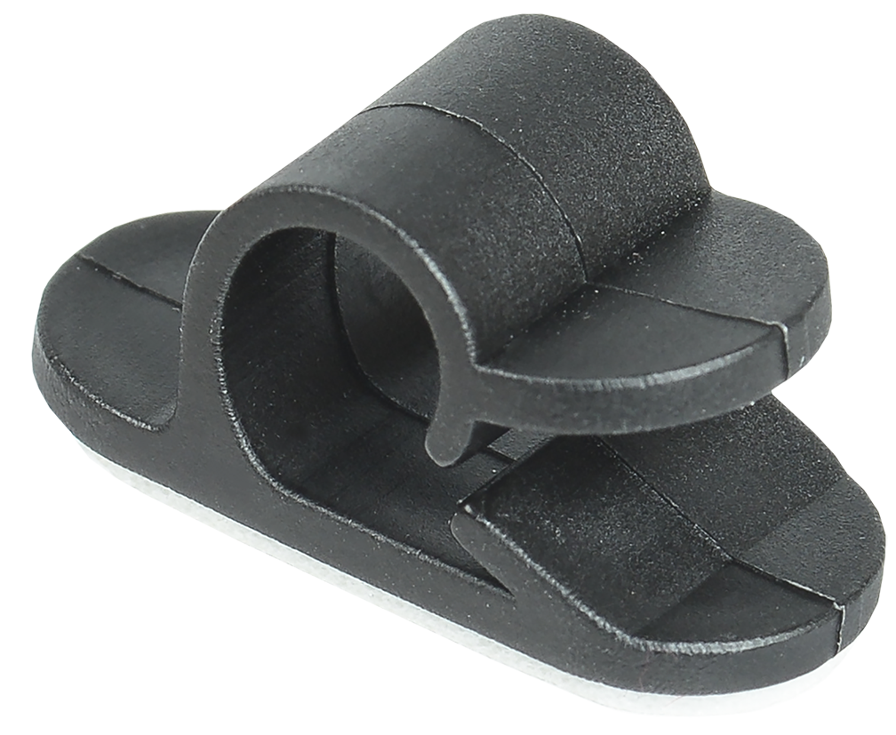 Клипса самоклеящаяся КС-1 черная (24шт) IEK UHP41-1-K02