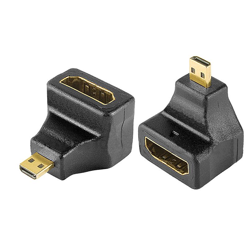 Переходник аудио/видео, (гнездо HDMI - штекер micro HDMI), угловой, 1 шт. REXANT - Фото 4