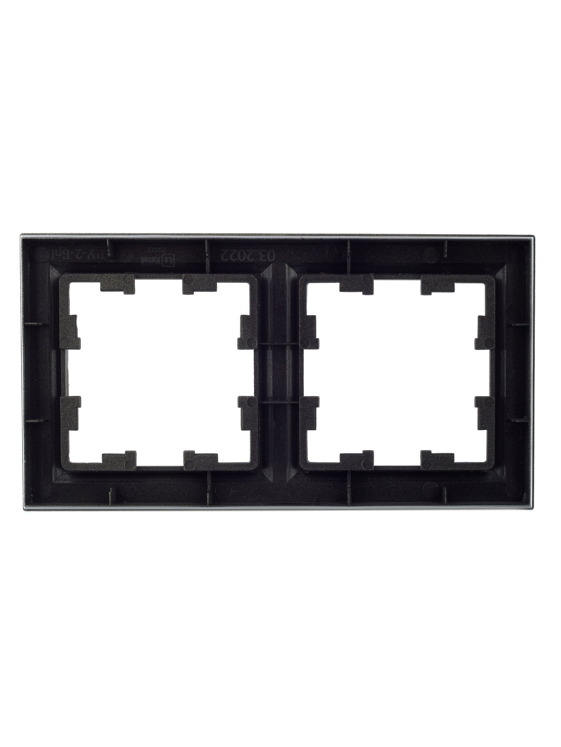 BRITE Рамка 2-местная РУ-2-БрШ шампань IEK - Фото 6