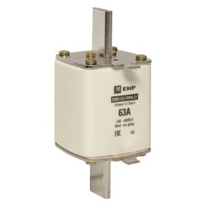 Плавкая вставка ППН-37 400/63А габарит 2 EKF fus-37/400/63