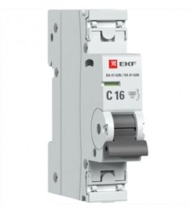 Авт. выкл. 1P 16А (C) 6кА ВА 47-63N EKF PROxima M636116C