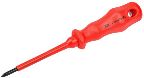 ARMA2L 3 Отвертка диэлектрическая PH0х75 K2 IEK A2L3-SC30-K2-PH-00-075