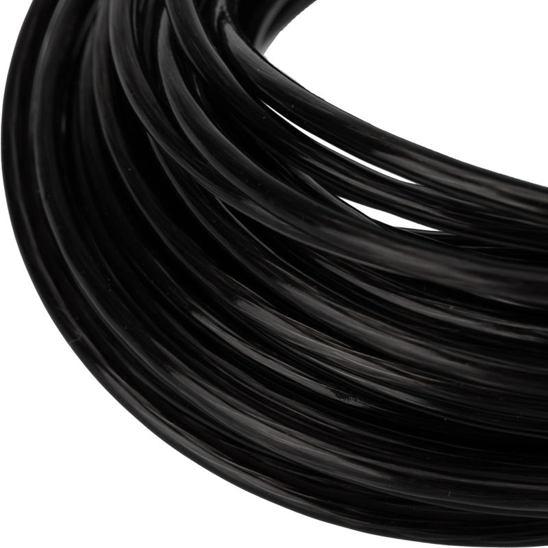 Трос стальной в ПВХ оплетке d=2,5мм, черный (моток 20м) REXANT - Фото 4