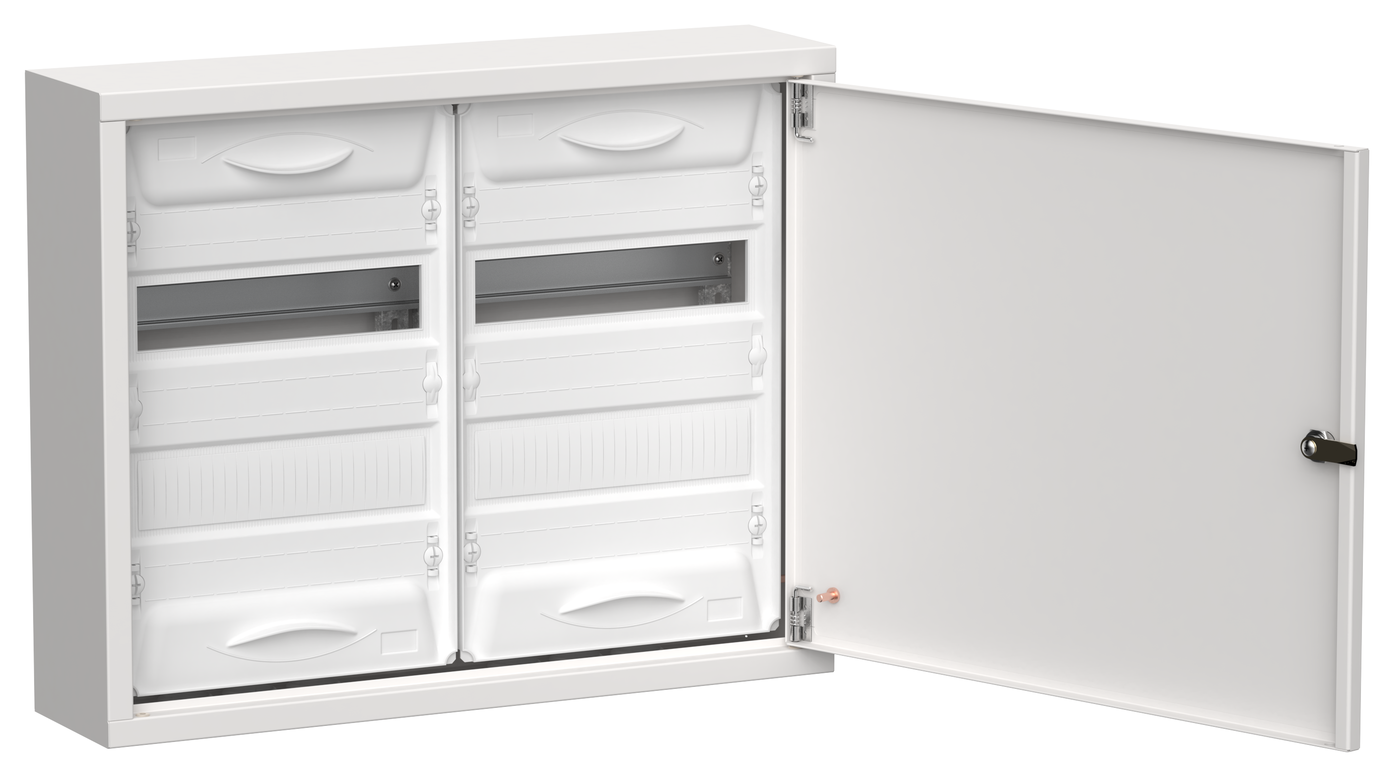 TITAN 5 Корпус металлический ЩРн-48 (2х24) 460х570х140мм IP31 белый (одна дверь) IEK TI5-50-N-2X024-31