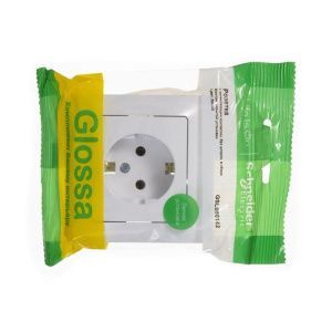Розетка 1-м СП Glossa 16А IP20 с заземл. в сборе бел. SE GSL000142 275152