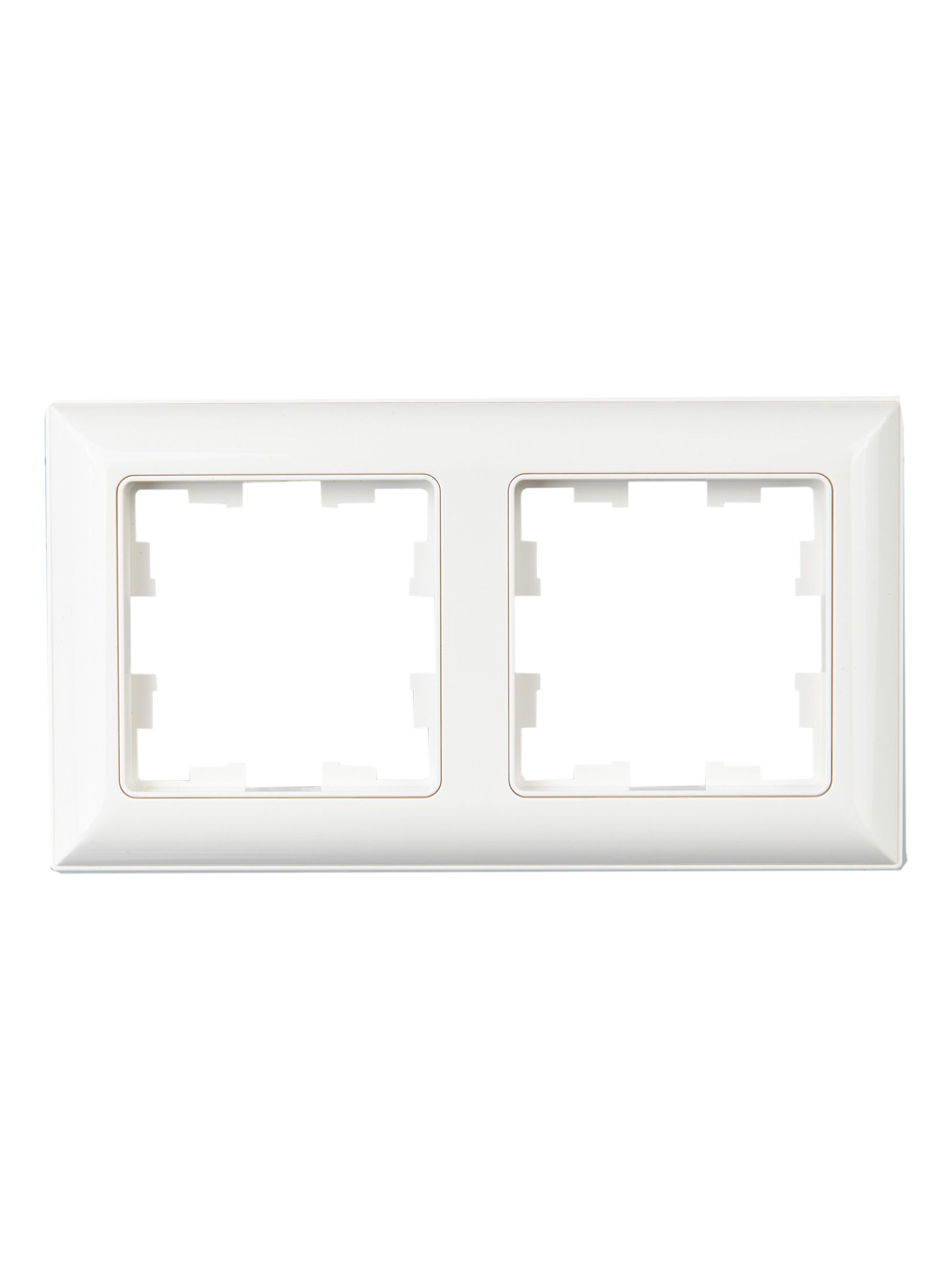 BRITE Рамка 2-местная РУ-2-Бр белый/белый IEK - Фото 5