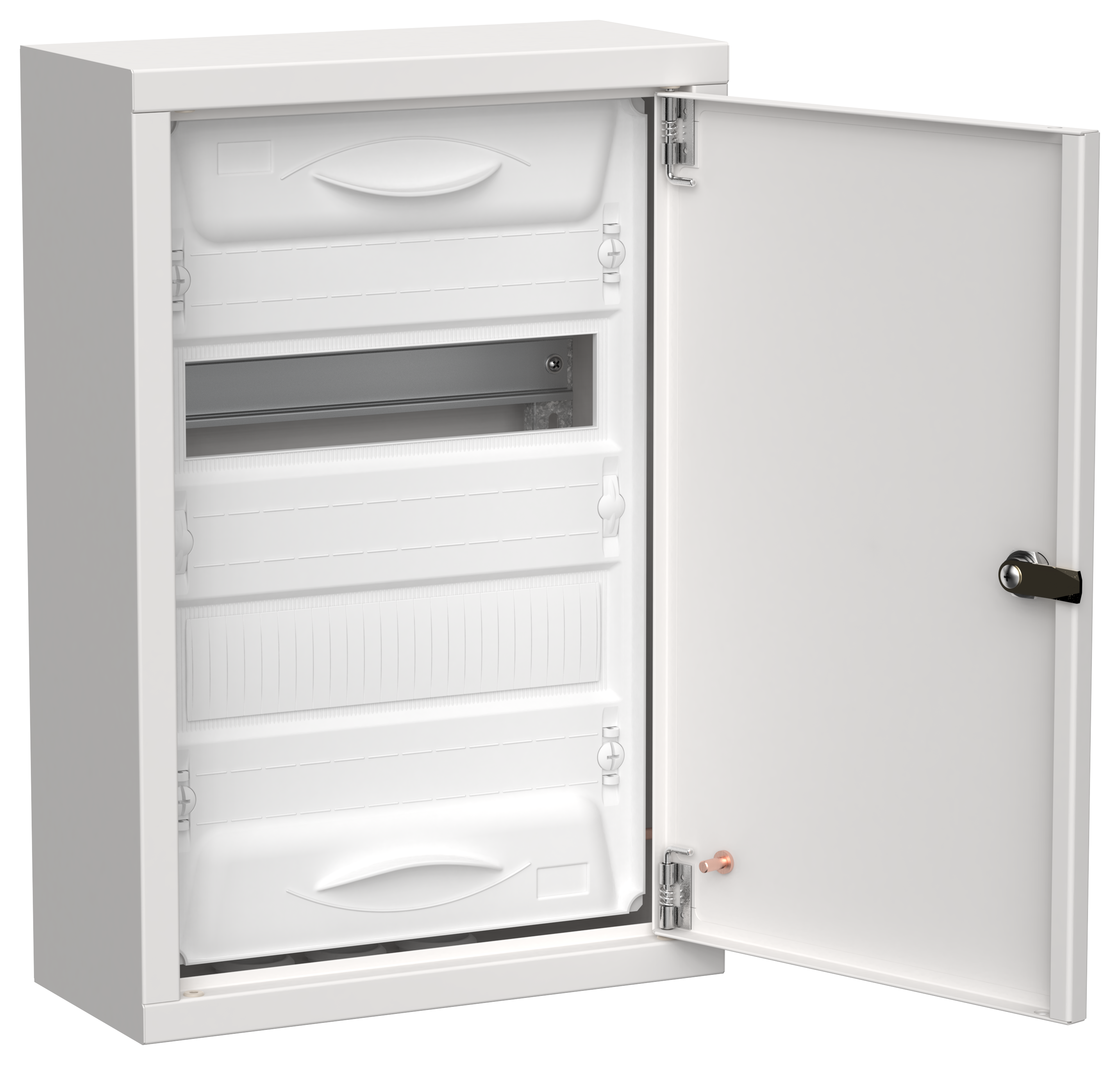 TITAN 5 Корпус металлический ЩРн-24 (1х24) 460х310х140мм IP31 белый (одна дверь) IEK TI5-50-N-024-31