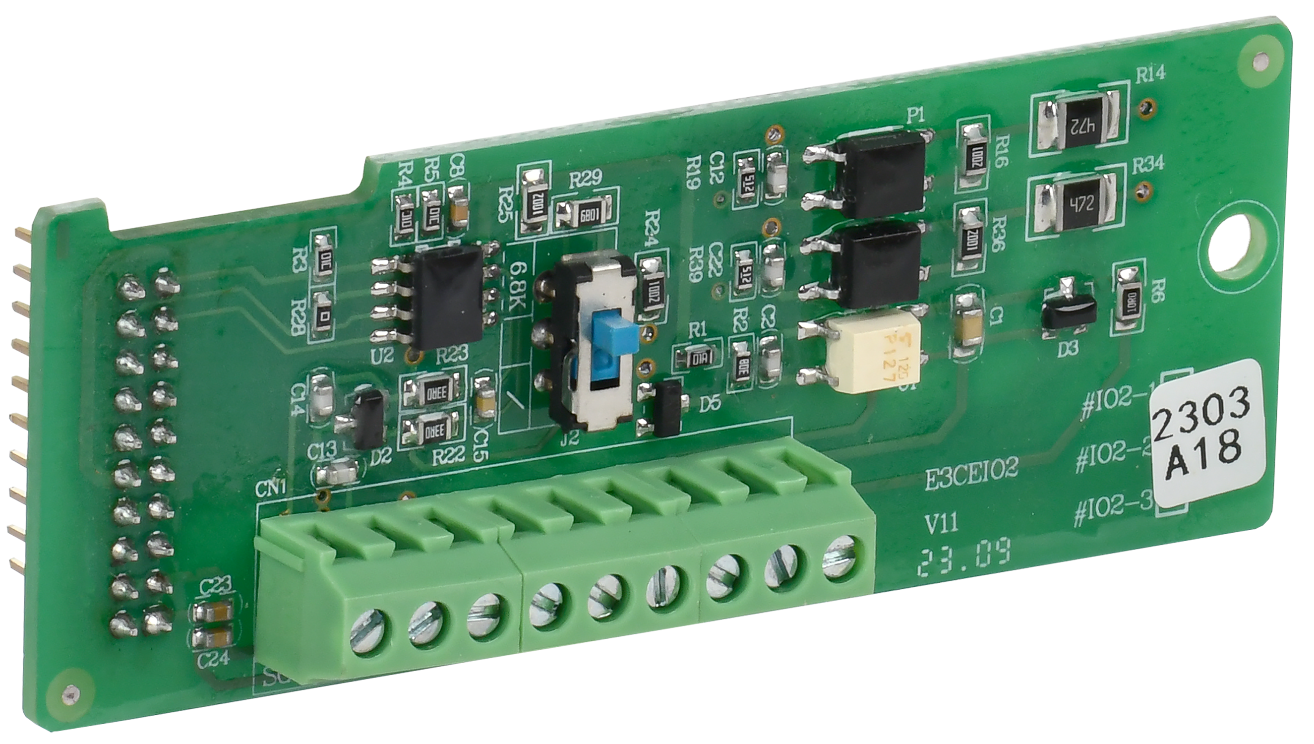 Плата расширения входов/выходов ПЧ A150 2 цифровых входа + 1 релейный выход НО НЗ контакт + RS485 Modbus ONI EC-A150-IO3-1