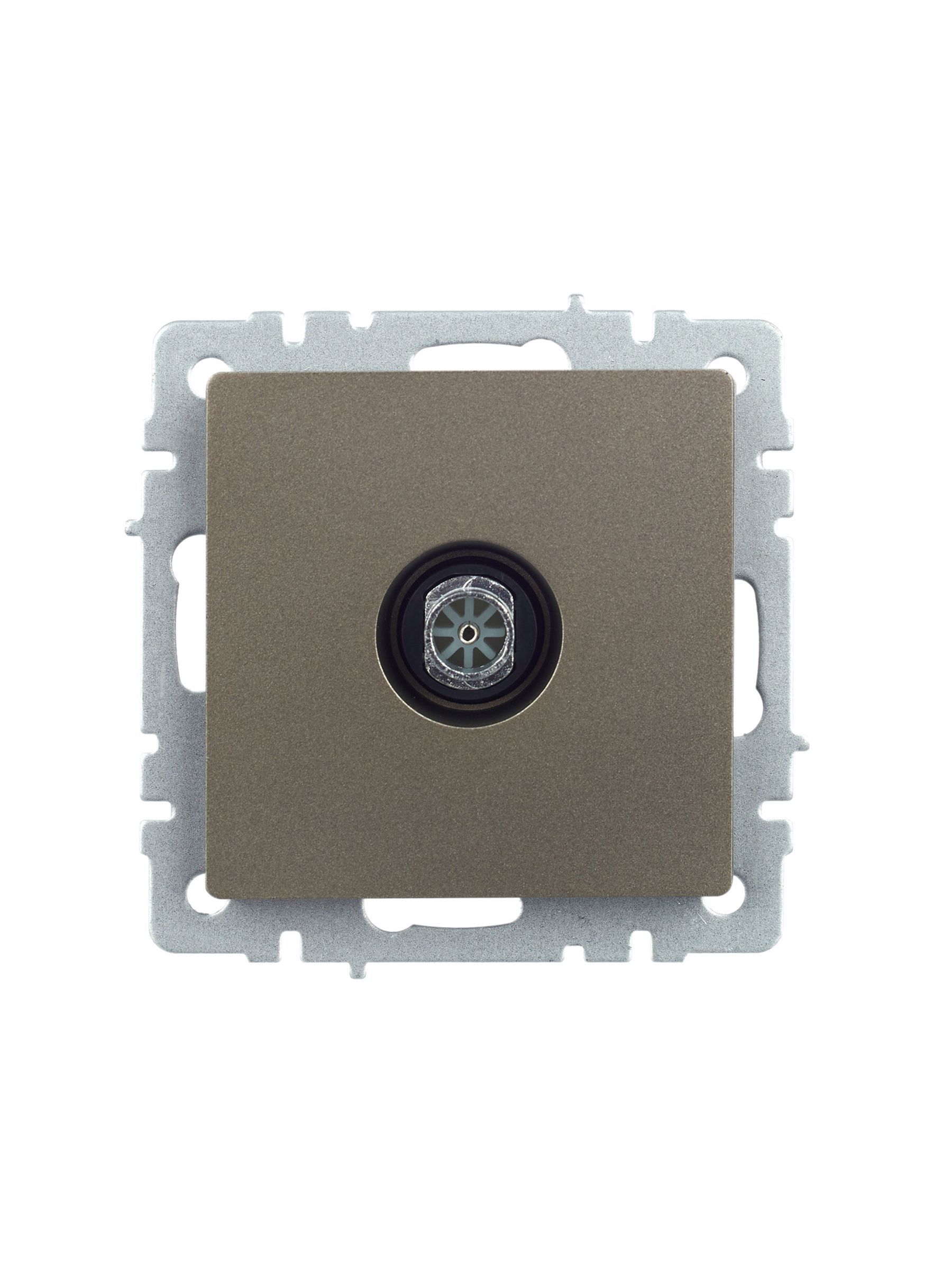 BRITE Розетка TV оконечная РТВ11-0-БрШ шампань IEK - Фото 6