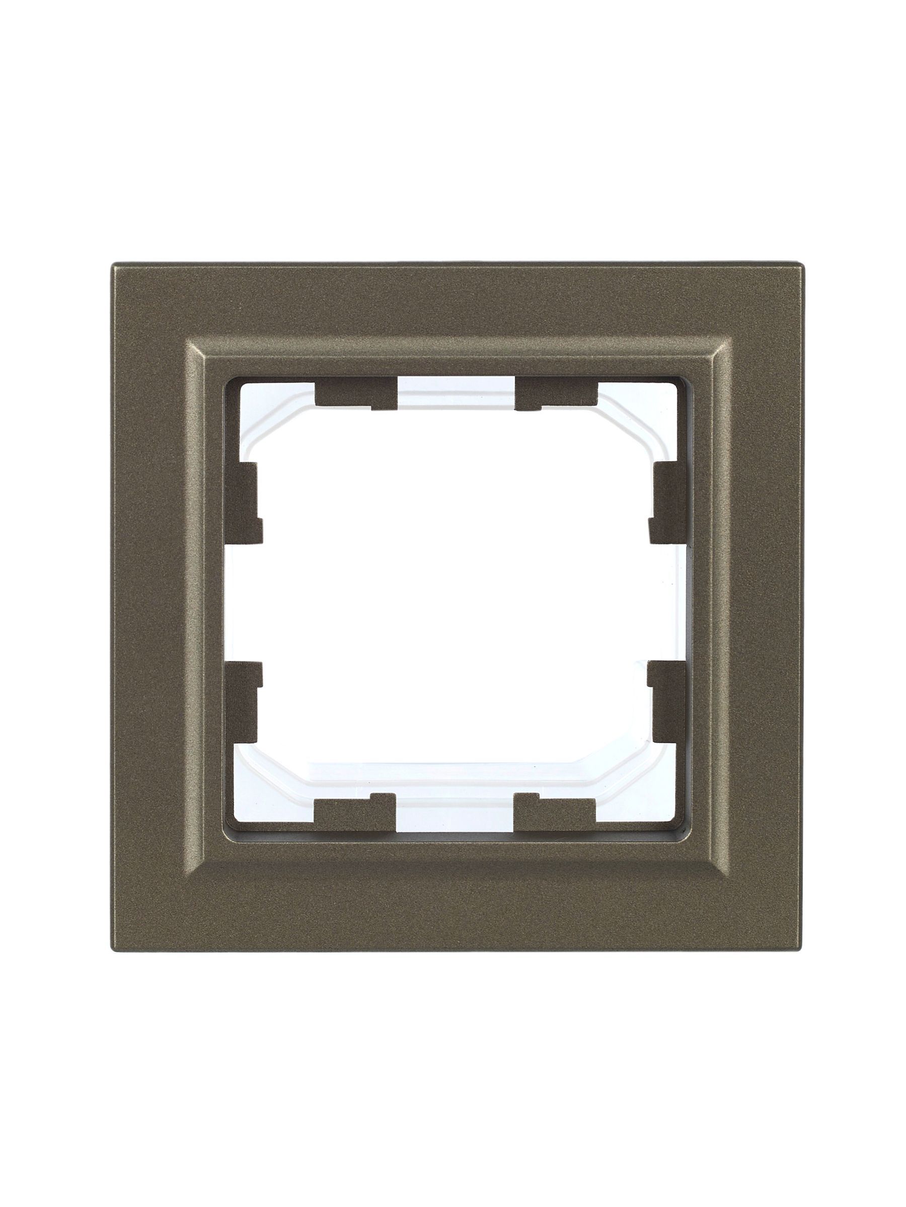 BRITE Рамка 1-местная IP44 РУ-1-БрШ-44 шампань IEK - Фото 4