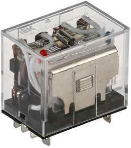 Реле РЭК77/4(LY4) с индикацией 10А 230В AC IEK RRP10-4-10-220A-LED