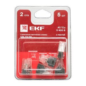 Клемма СМК 773-102 блистер (5шт.) EKF plc-smk-102b