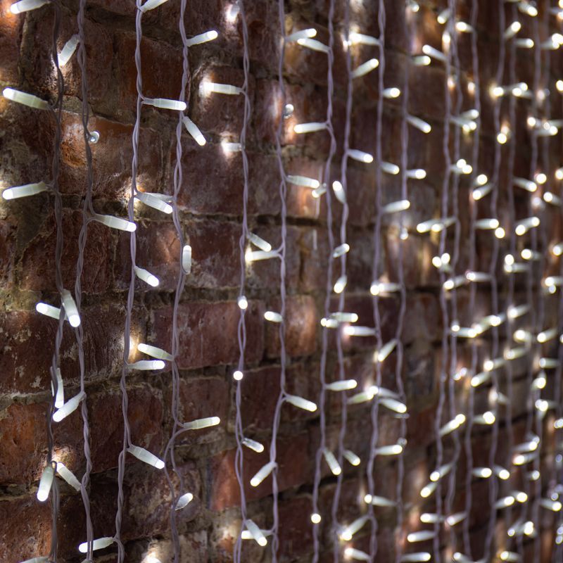 Гирлянда светодиодная Занавес 2х3м 600 LED БЕЛЫЙ белый ПВХ IP65 постоянное свечение 230В нужен блок 303-500-1 NEON-NIGHT 235-135