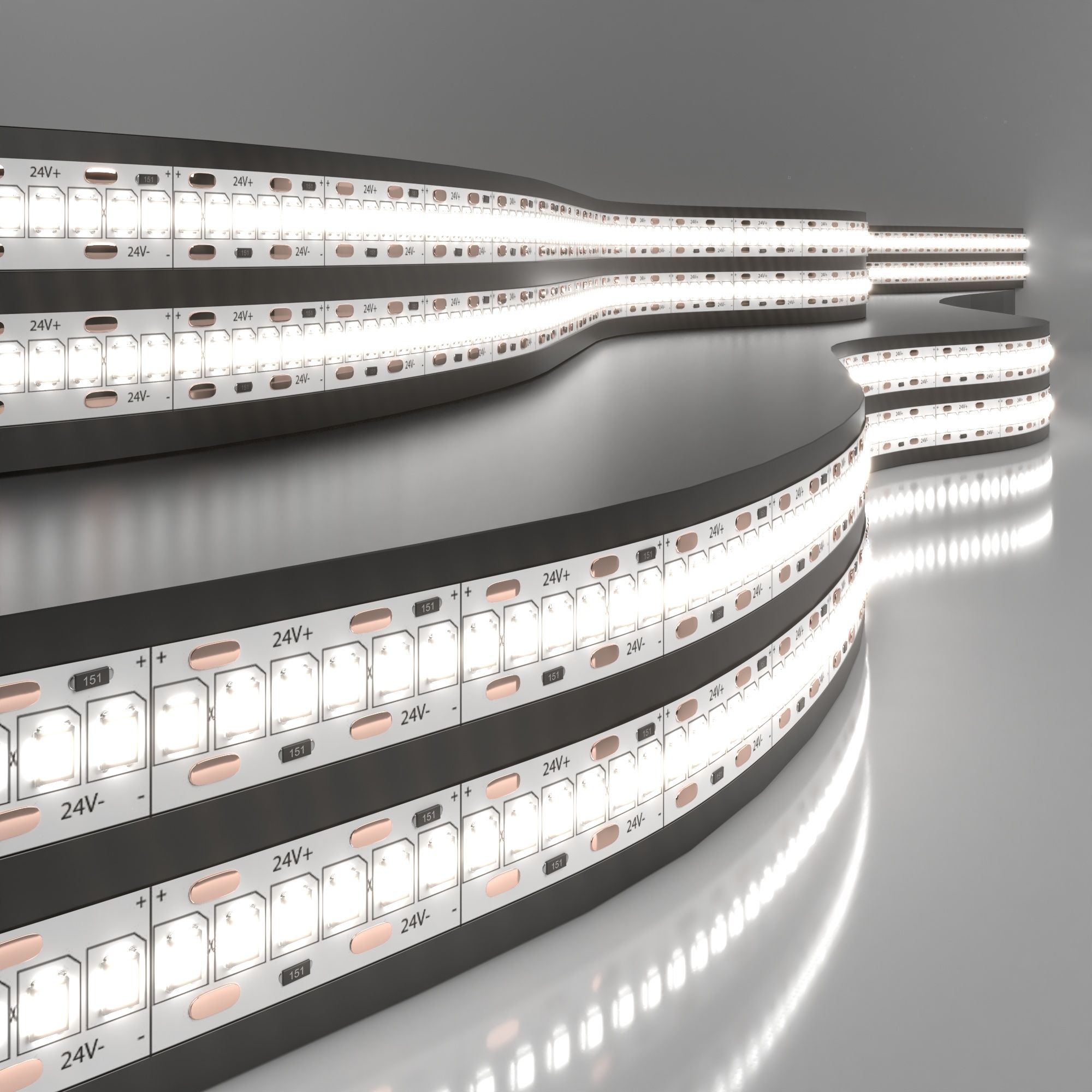 Лента светодиодная 24V 24W 240Led 2835 IP20 дневной белый, 5м Elektrostandard