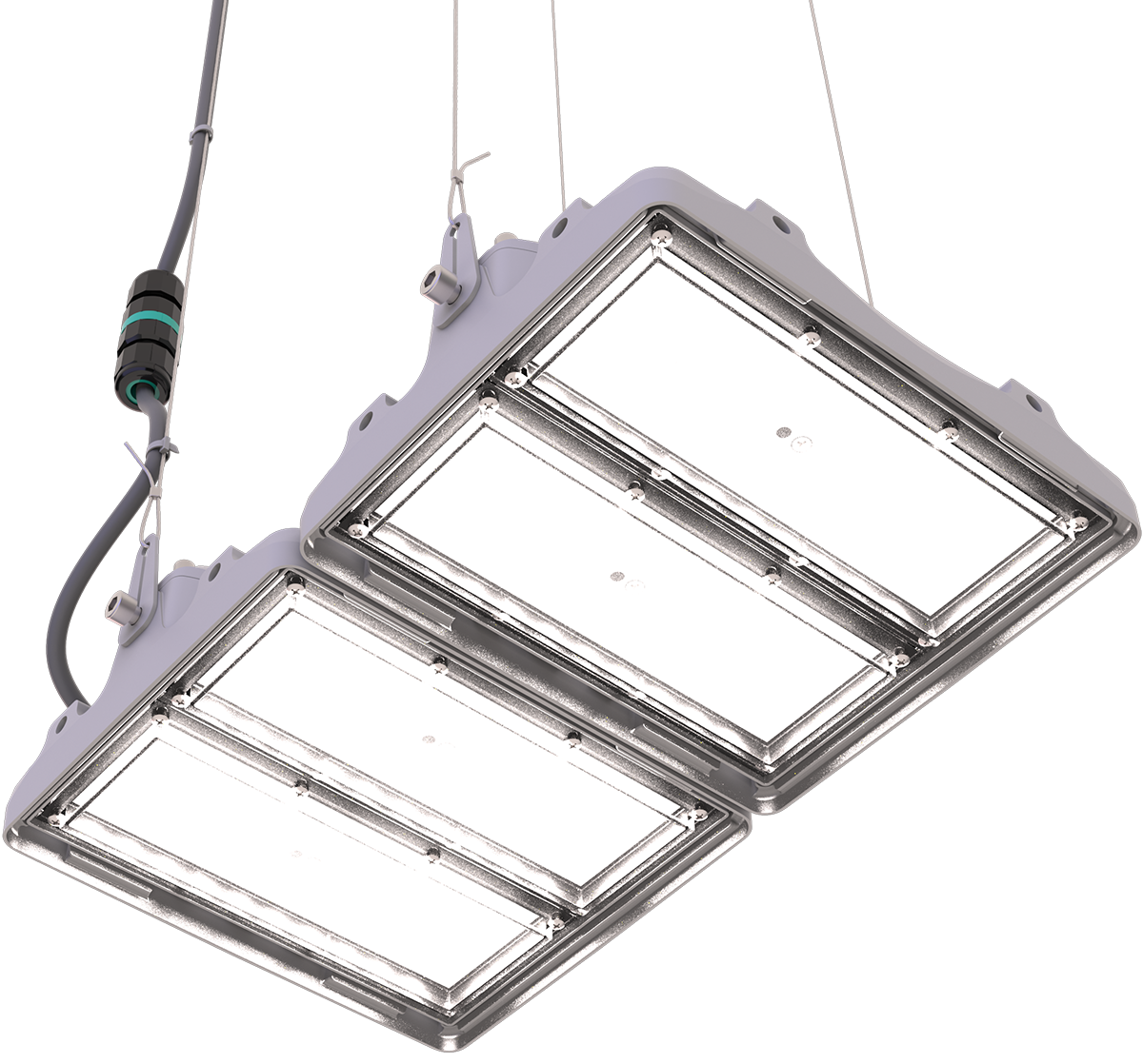 Светильник L-pixel 2/100/К15/740/(R5)/05/MT-KM/I1-D2/220AC IP66 RAL7035 LEDEL