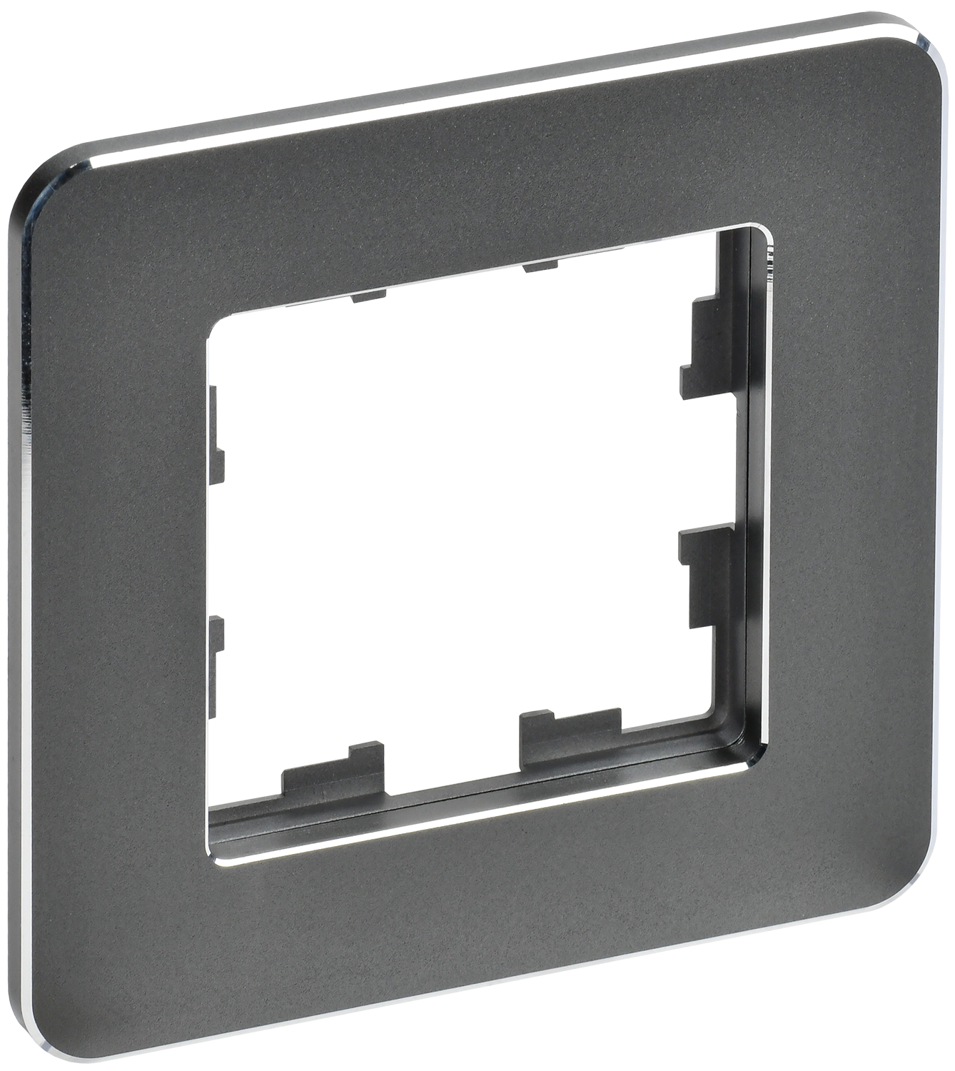 BRITE Рамка 1-местная РУ-1-1-Бр металл титан RE IEK