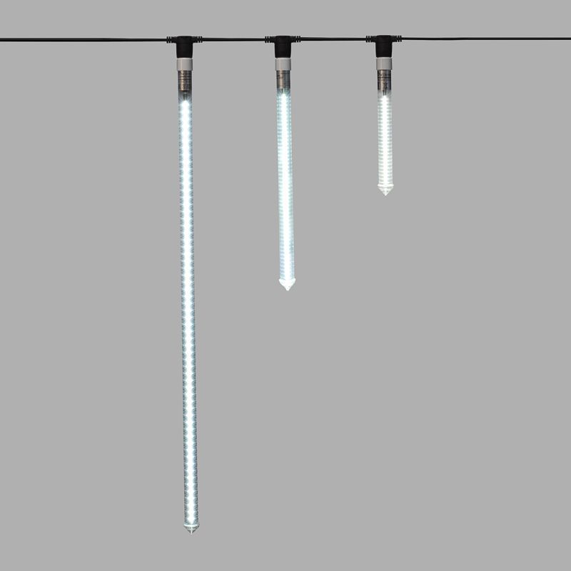 Сосулька светодиодная E27 30см двухсторонняя 24x2 LED БЕЛЫЙ IP65 230В NEON-NIGHT 256-161