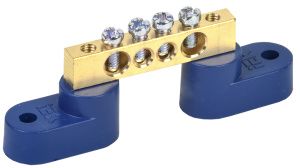 Шина N "ноль" на двух угловых изоляторах ШНИ-6х9-4-У2-С IEK YNN10-69-4C2-K07