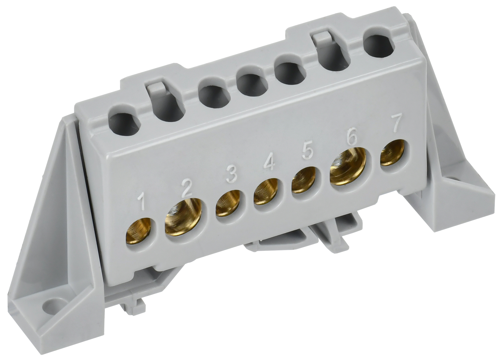 TEKFOR Шина L "фаза" в комбинированном DIN-изоляторе "Стойка" 8х12-7-Ср IEK TF-NN20-07-DP-K03