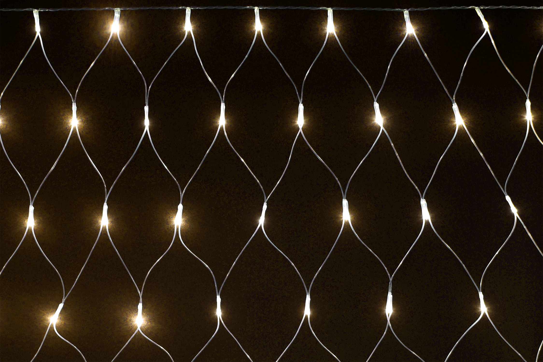 LIGHTING Гирлянда сеть 1,5х1,5м 160 светодиодов теплый белый свет IP20 прозрачный шнур 3м 230В контроллер 8 сцен IEK LGDB410-1-160-L1-T-S-44