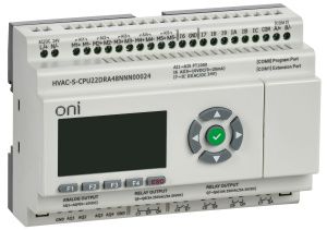 ПЛК HVAC S ЦПУ 6DI 6DO 1AI 5PT 4AO LED дисплей RS485 24В DC Расширяемая версия ONI HVAC-S-CPU22DRA48NNN00024