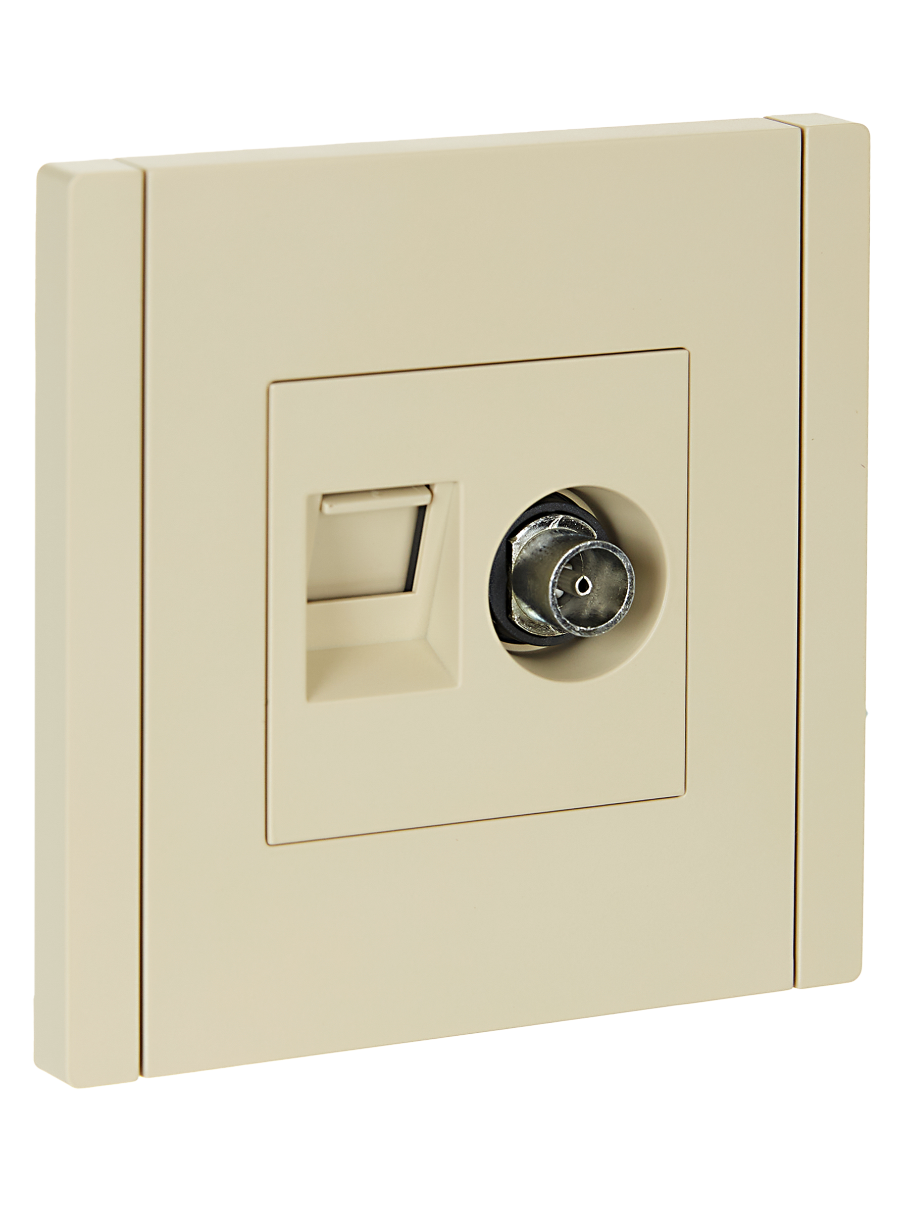 FORTE&PIANO Розетка двойная TV+RJ45 кат.5E FP436 ваниль IEK FP-AK20-1-K10