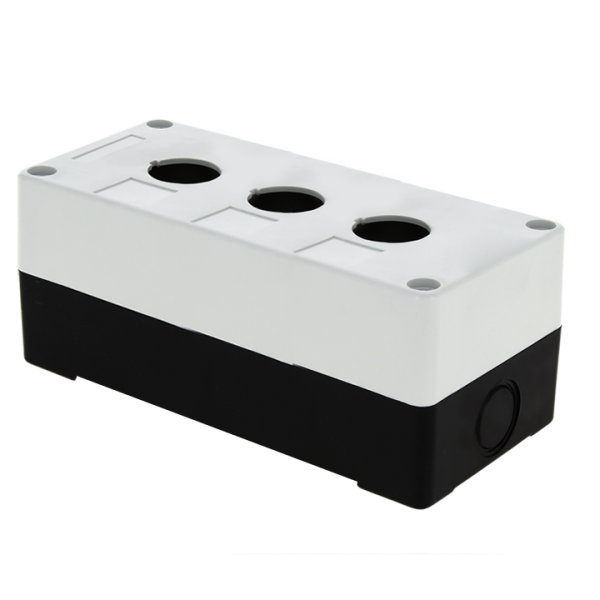 КП103 пластиковый 3 кнопки белый EKF