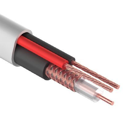 Кабель КВК-В-2+2x0,75 мм² (Cu/Cu) белый, 200 м, REXANT 01-4101-1