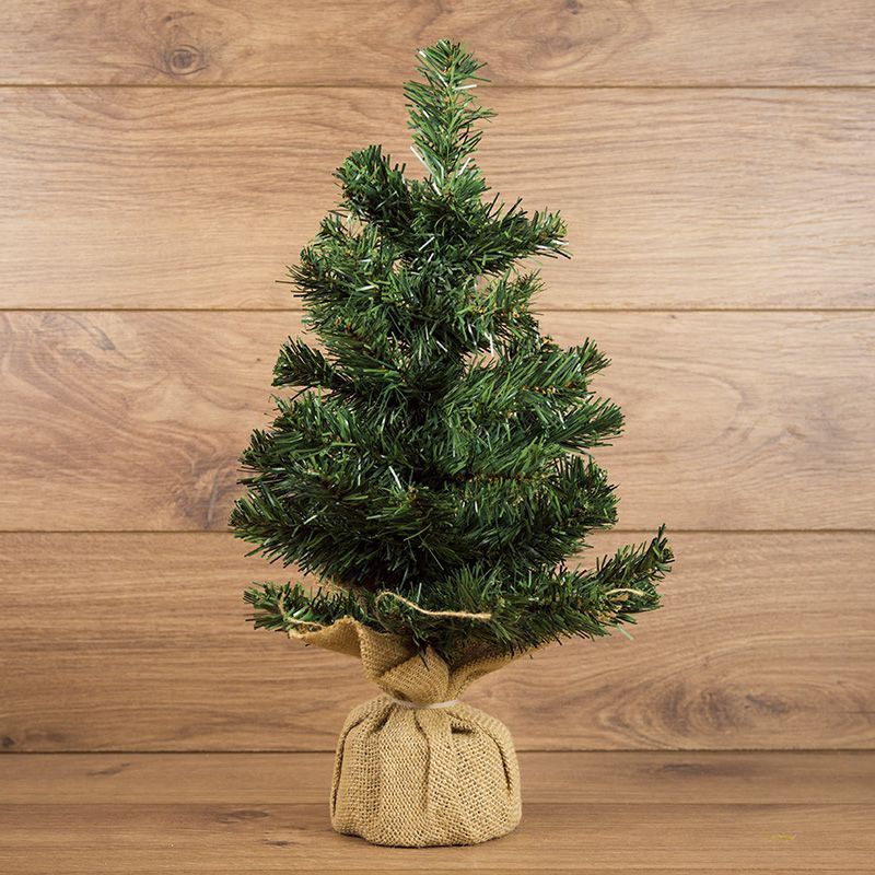 Елочка 45см в плетеном мешочке, ПВХ 533-332