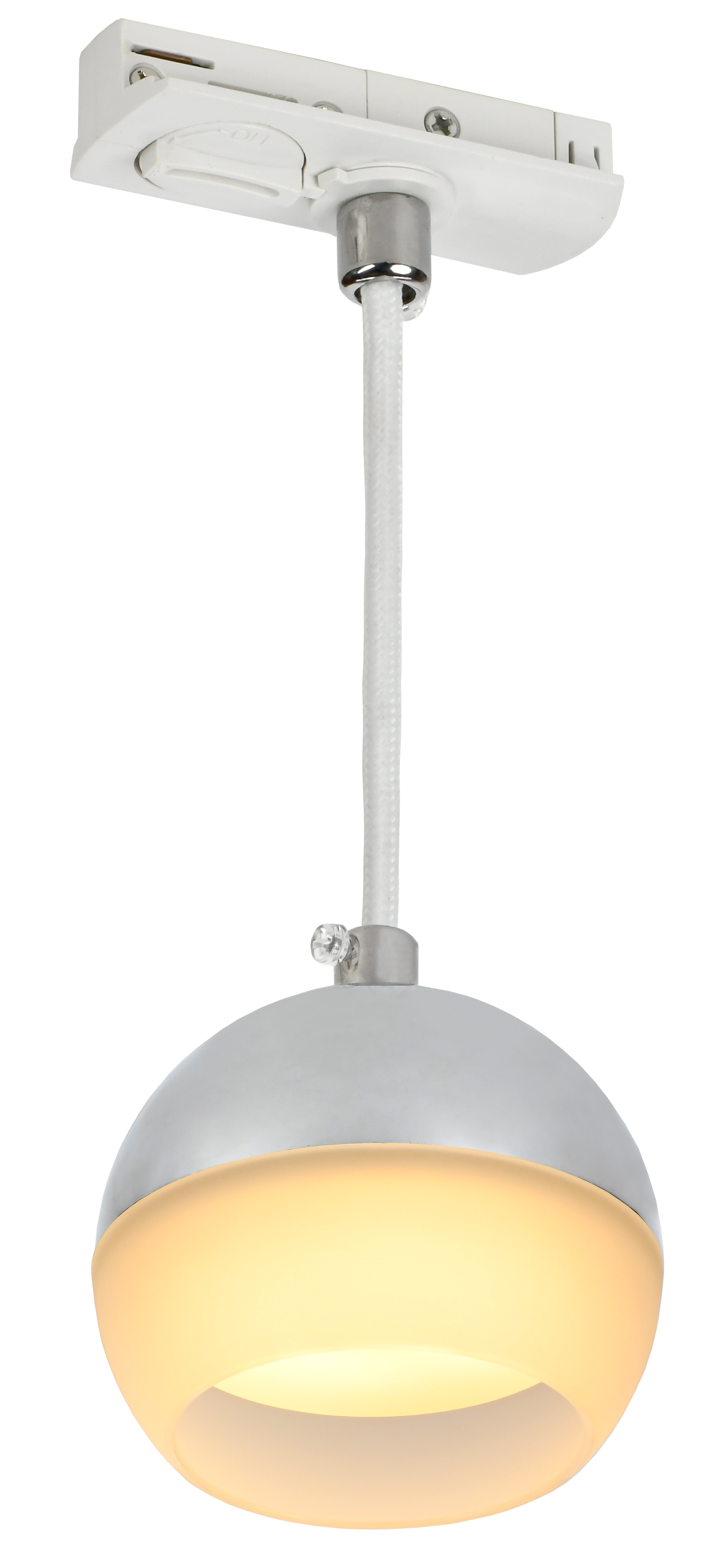 LIGHTING Светильник 4119 декоративный трековый подвесной под лампу GX53 хром IEK - Фото 3